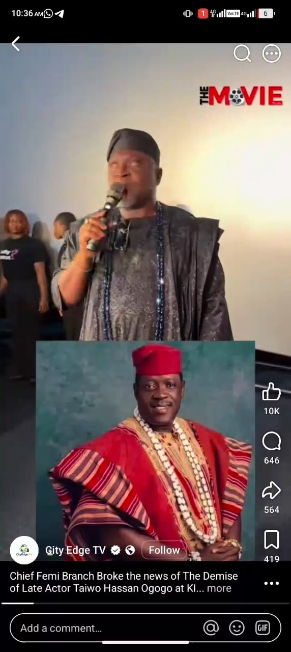 Thumbnail for The passing of the Great yoruba film legend Ogogo