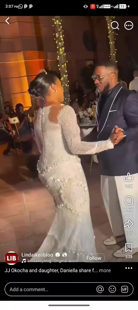 Thumbnail for Daughter of okocha , dancing in her wedding dress with her father